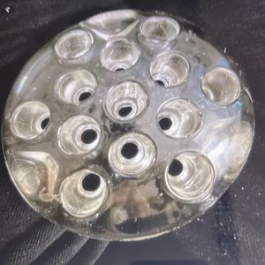 Vintage Glass Flower FROG floral holder